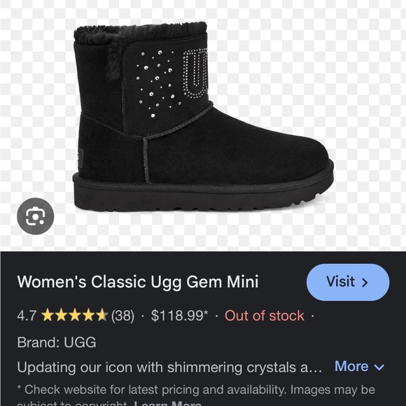New (no box) Classic Ugg gem mini - Picture 2 of 10